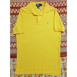 VINTAGE Polo Ralph Lauren Mens Shirt Sunbeam Yellow SZ S | Classic Fit Cotton